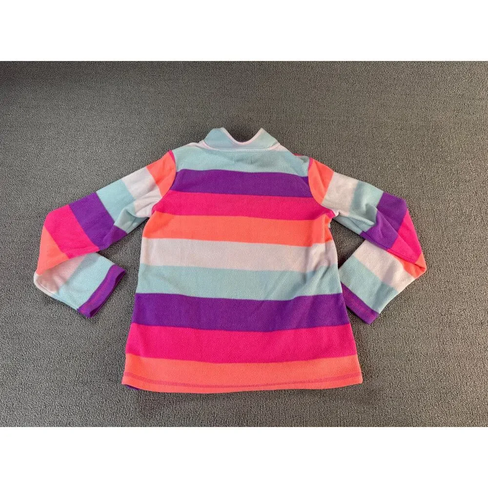 Children's Place Girls Fleece Set Quarter Zip Pants Pink Multi Sz Large‎ (10-12)